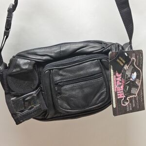 Black Leather Men's Bag
